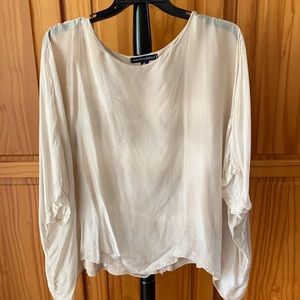 Saks Fifth Avenue made in Italy, 100% silk, lined blouson